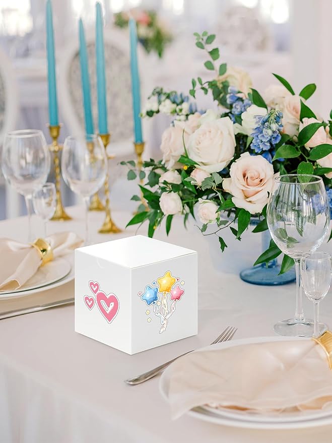 Eupako Gift Boxes 4x4x4 50 Pack White Kraft Paper Box - Image 5