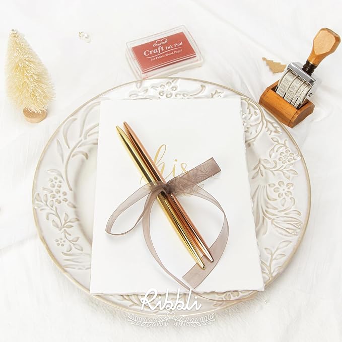 Ribbli Brown Organza Ribbon, 1 Inches x Continuous 50 Yard, Cookie Wrapping - Image 3