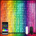 JMEXSUSS App-Controlled Color Changing Curtain Lights, 400 LED RGB String Lights by JMEXSUSS