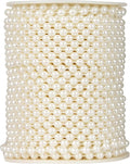 82 Feet Crafts Faux Pearl Roll 6mm Pearl Garland by Unknown