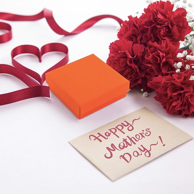 Gift Box Necklace Earring Ring Box Gift Box, 12 Pieces Square Cardboard Jewelry - Image 7