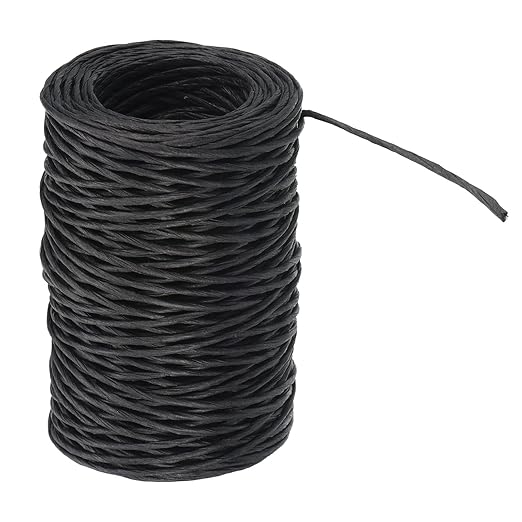 PATIKIL 164 Feet Floral Bind Wire Wrap Twine, 2mm Florist Wire Iron Wire Paper by PATIKIL