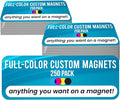 Magnet Me Up Custom 10x3 Inch Rectangle Magnet, 250 Pack, Customizable by MagnetMeUp