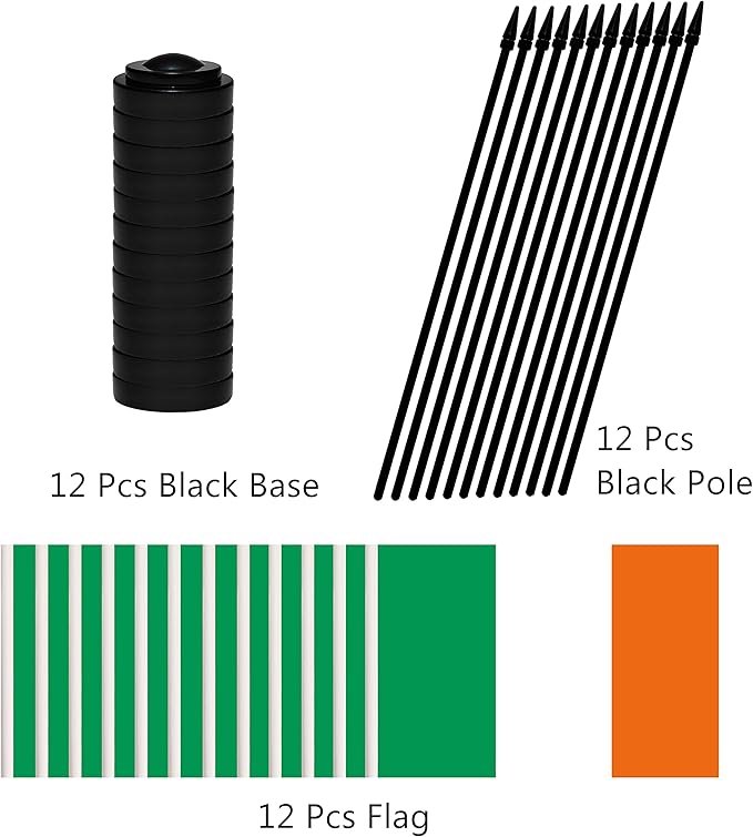 12 Pack Ireland Desk Flags Set, Irish Small Mini Table Office Flags - Image 3