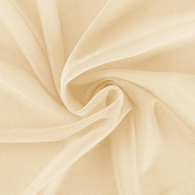 Champage Gold Fall Elegant Arch Draping Fabric Outdoor 1 Panel 29" × 20Ft Sheer - Image 4