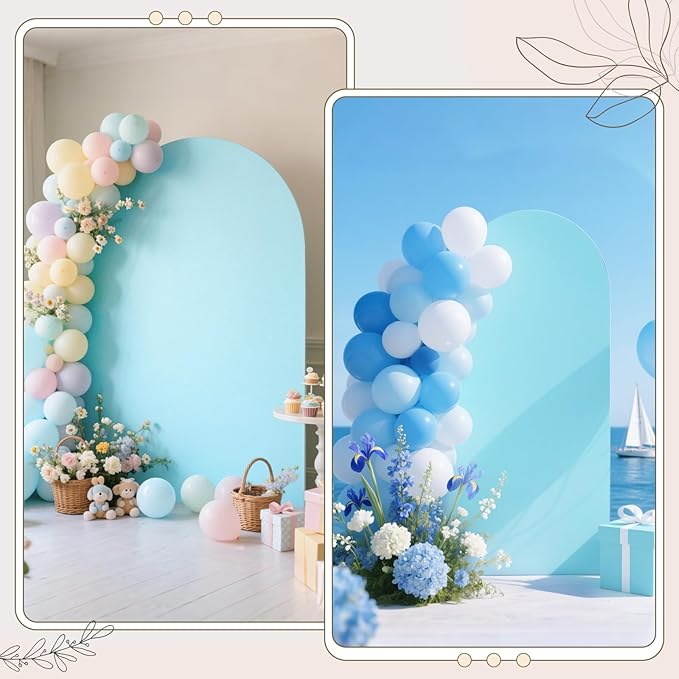 Ledido Wedding Arch Backdrop Cover 6FT Arch Covers Fitted Stretchy Spandex - Image 7