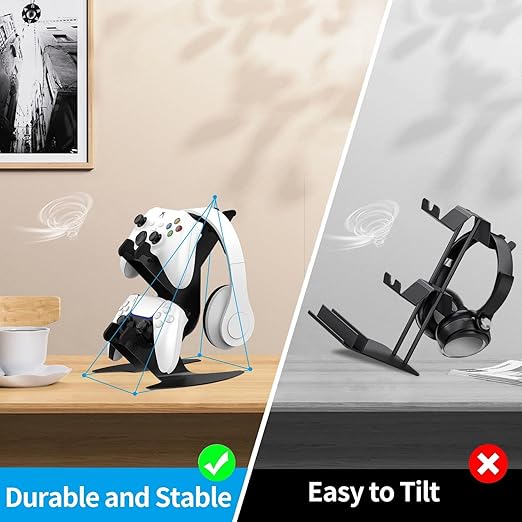 Controller Holder, Game Controller Rack Headset Stand - Image 5
