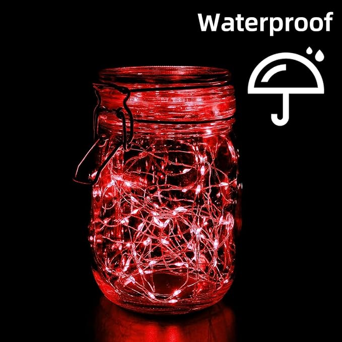 LAMPHOME 6 Pack Fairy Lights Battery Operated String Lights 6.6ft 20 Led Mason - Image 4