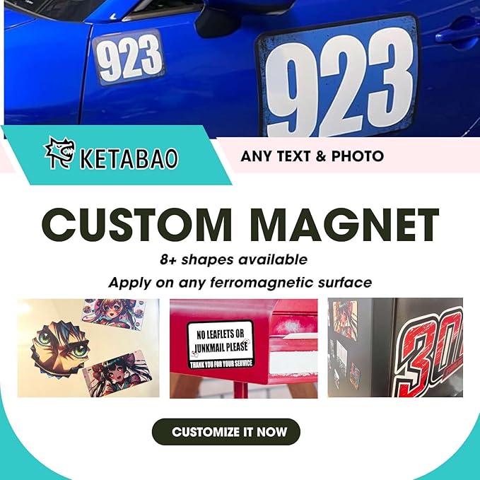 KETABAO – 14" Customizable Rectangle Magnetic Photo Frames - Image 3