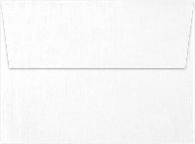 LUXPaper A7 Invitation Envelopes | Peel & Press | 5 1/4" x 7 1/4" | White Linen - Image 2