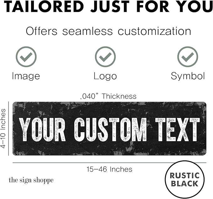 Rustic Custom Metal Sign - Image 2