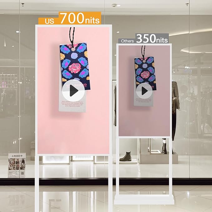43 Inch Digital Signage Display Kiosk, Indoor Floor Standing Advertising - Image 4