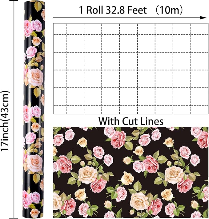 Ulmasinn Floral Wrapping Paper Roll - Image 3