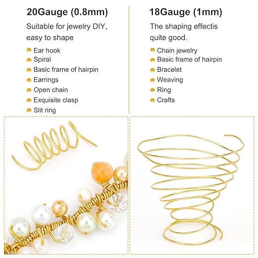 BENECREAT 20 Gauge 770FT Colored Aluminum Craft Wire - Image 3