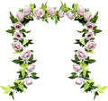 UKELER 2 Pack Artificial Floral Garland Total 14FT Rose Flower Vines Hanging by Ukeler