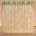 10ft x 7ft Champagne Chiffon Backdrop Curtain by WishCare