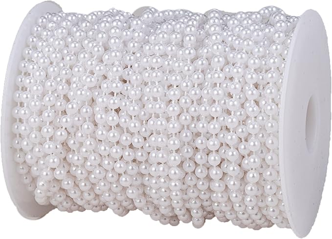 5mm Crafts Faux Pearl Beads Garland Pearl Bead Roll Strand of Pearls to by YoungJewl