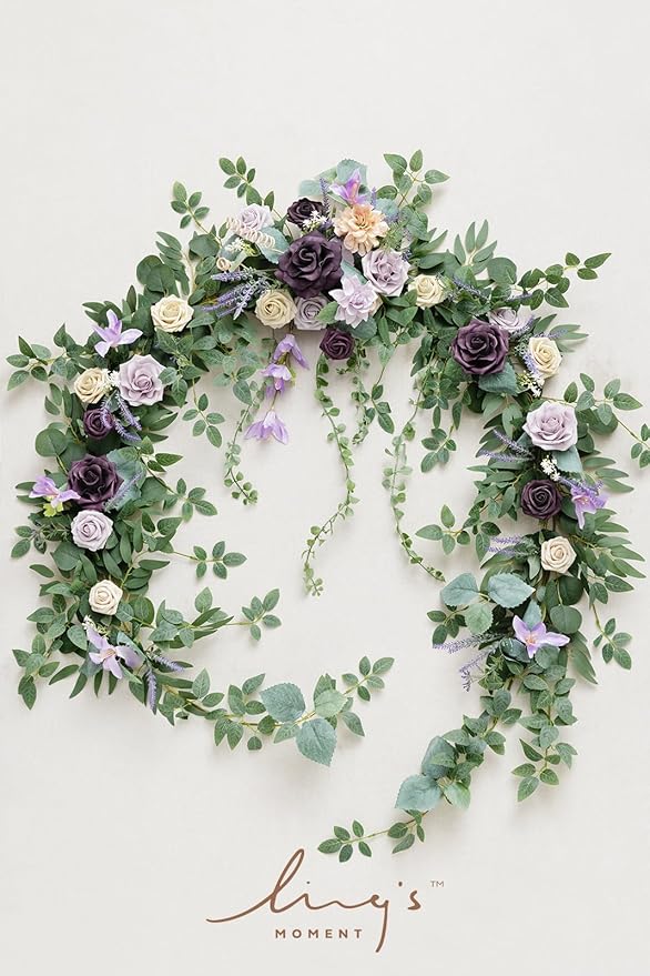 Ling's Moment 9FT Eucalyptus and Willow Leaf Garland - Image 8