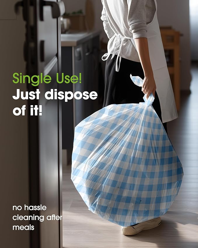 Pureegg Plastic Table Cloth Disposable 10 Pack, 54 x 108 Inch Table Cloths - Image 5