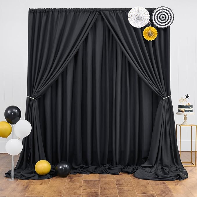 20ft x 10ft Thick Champagne Backdrop Curtains - Image 2