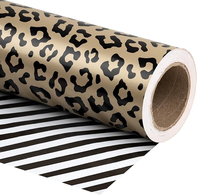 WRAPAHOLIC Reversible Leopard Wrapping Paper by WRAPAHOLIC