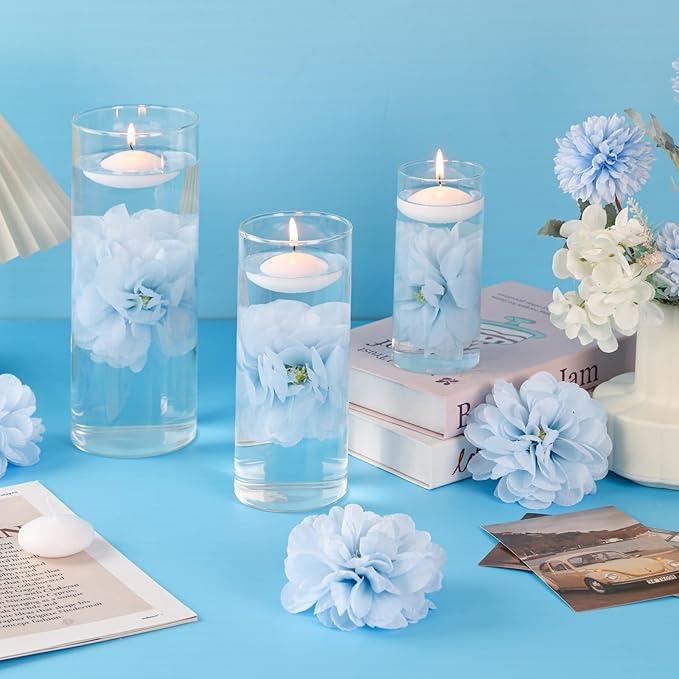 24 Pcs Floating Candles for Centerpieces and Floating Flowers Vase Fillers for - Image 2