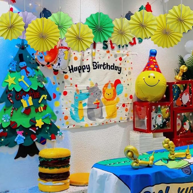 Yellow Party Decorations, Paper Decorations - Image 7