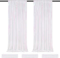 Backdrop Curtains 6 Panels Iridescent Sequin Background 2ftx8ft Glitter Fabric by QueenDream