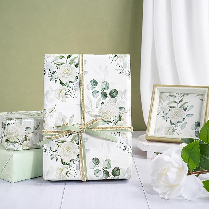 RUSPEPA Reversible Floral Wrapping Paper - Image 3
