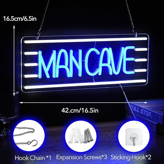 Man Cave Neon Sign, Neon Sign For Wall Decor, Art Led Light for Resturant - Image 2