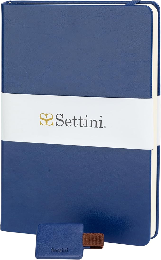SETTINI Journal Notebook for Writing, Vegan Leather Hardcover Notebook by Settini