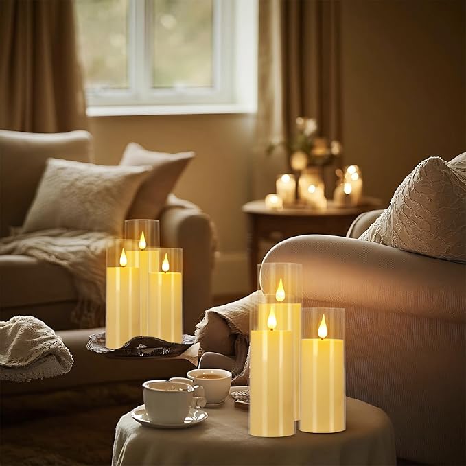 24 Packs of Acrylic LED Candles, Flickering Flameless Candles Battery Operated - Image 8