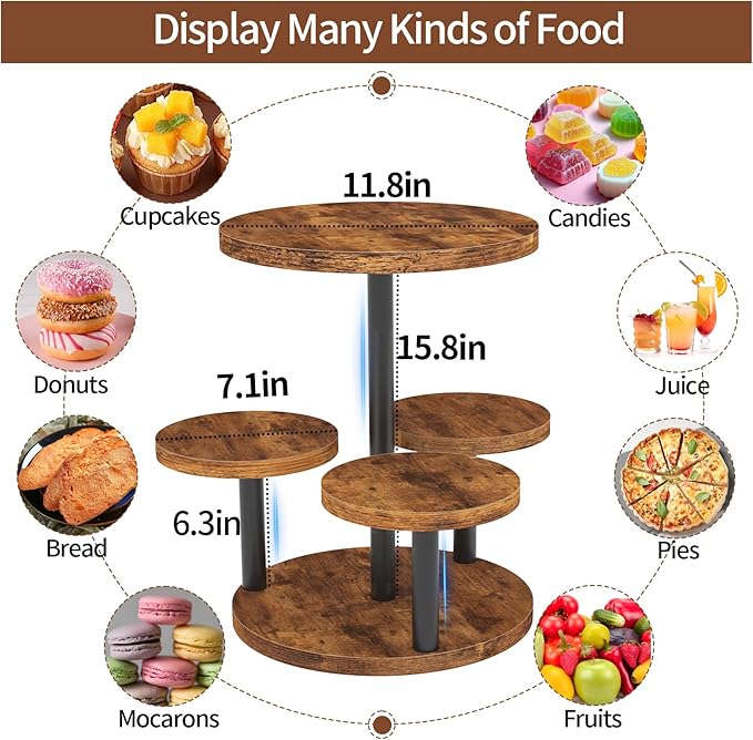 Cupcake Stand, Rotatable Cupcake Stand - Image 4