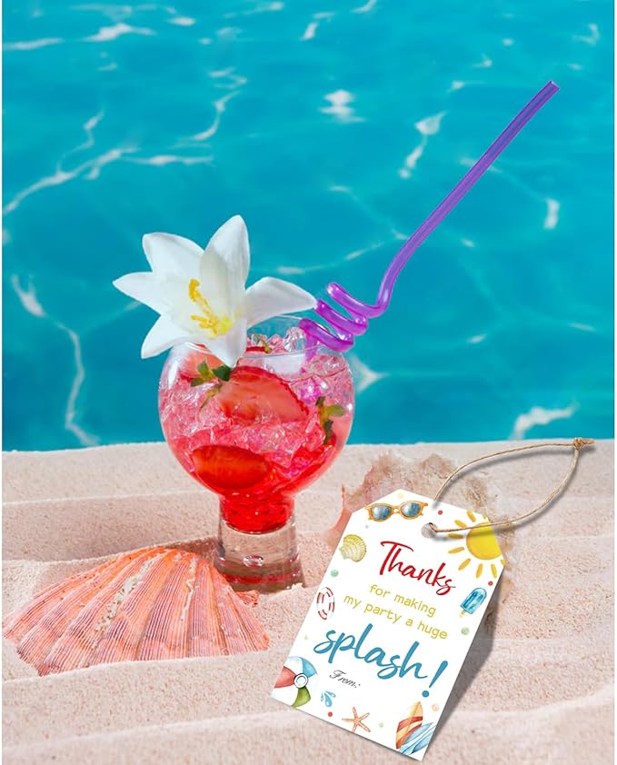50pcs Summer Beach Thank You Tags - Image 4