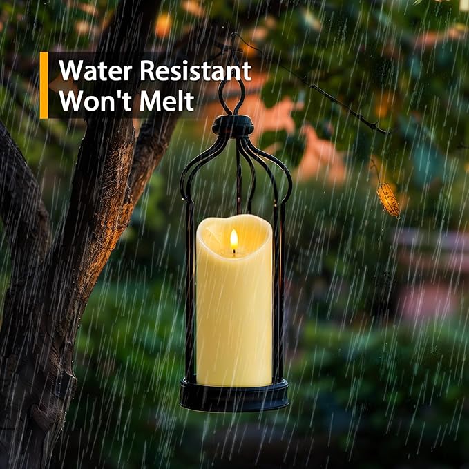 Amagic 4” x 9” Large Outdoor Waterproof Flameless Candles - Image 2