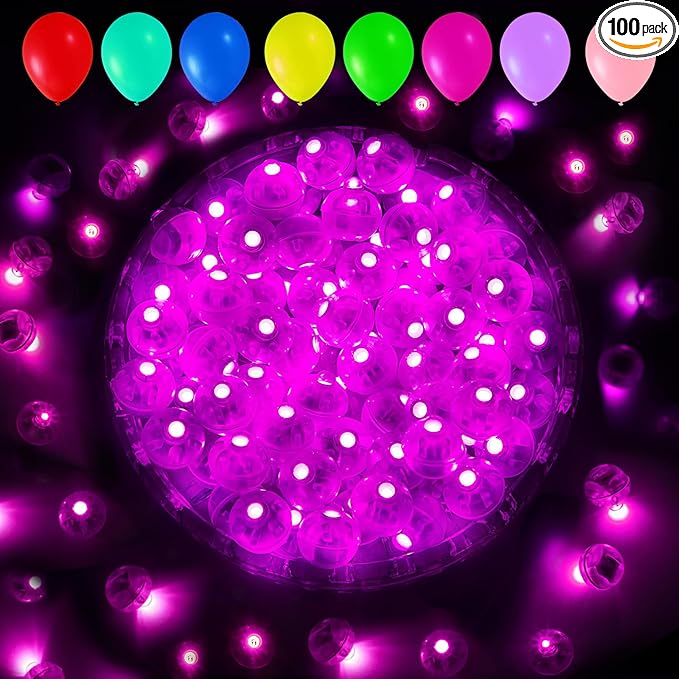 Aogist 100pcs Balloon Lights, Long Standby Time Waterproof Twinkle Mini Light by Aogist