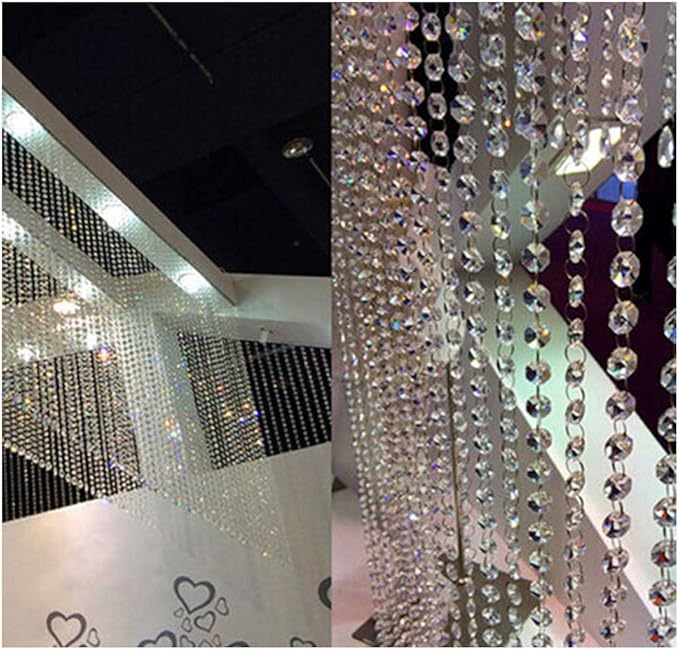 WAZHRMGHG 198 FT Acrylic Crystal Garland Strands Hanging Ornaments Chandelier - Image 3
