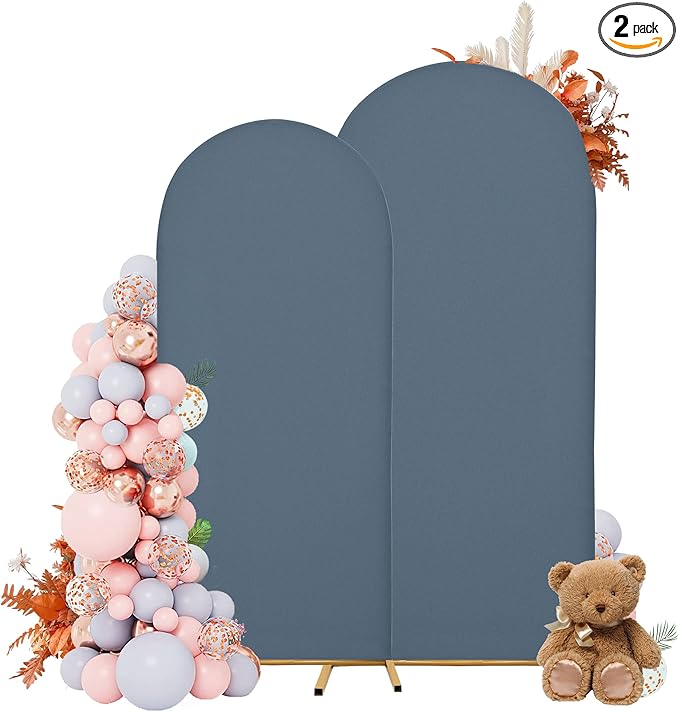 Wedding Arch Covers Arch Backdrop Cover Arch Stand Covers 7.2FT 6FT Set of 2 by Unknown