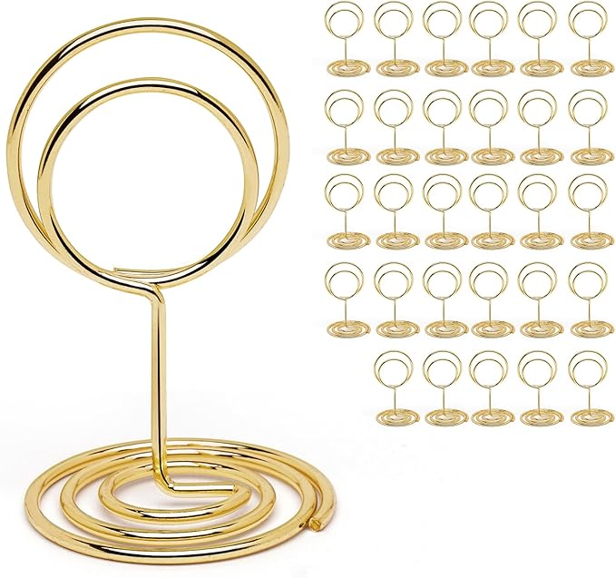 30PCS Table Number Holders Place Card Holder by UMETDO
