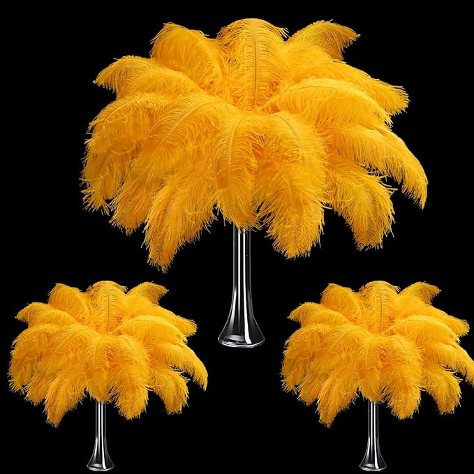 Maitys 90 Pcs Large Natural Ostrich Feathers Bulk 14-16 Inch 12-14 Inch 10-12 by Maitys