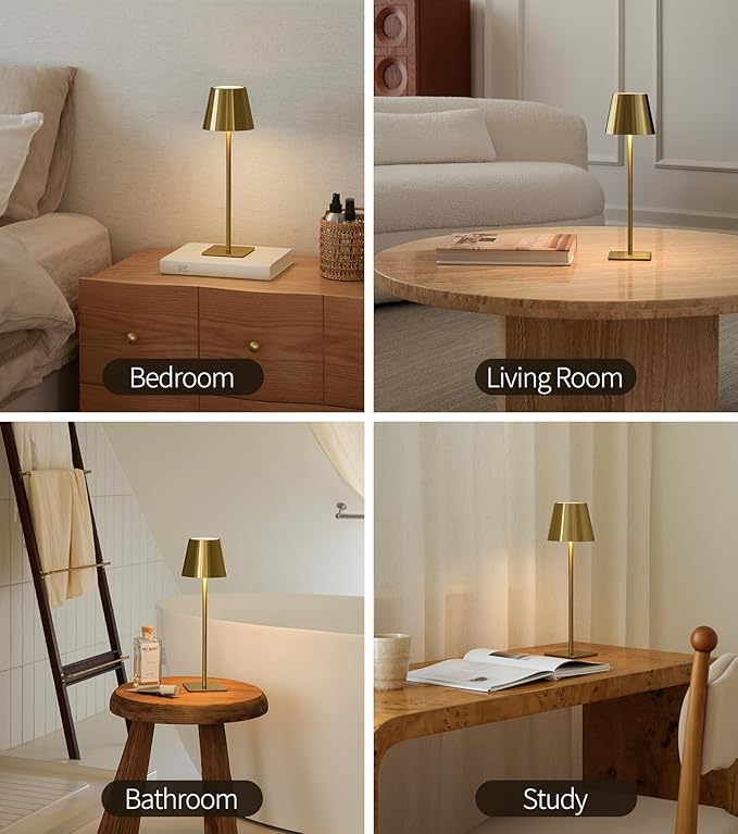 UME Cordless Table Lamp, Battery Operated Lamp - Image 7