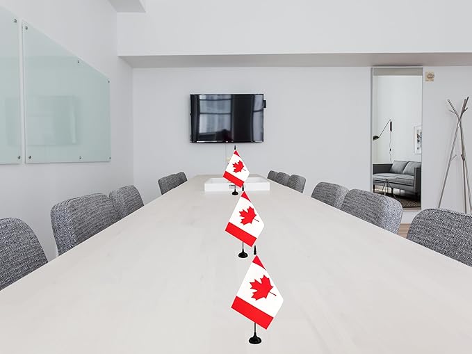 Canada Desk Flag, 12 Pack Canadian Table Office Flag - Image 5