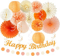 Orange-Beige Fal Boho Birthday Party-Decorations by Huglony