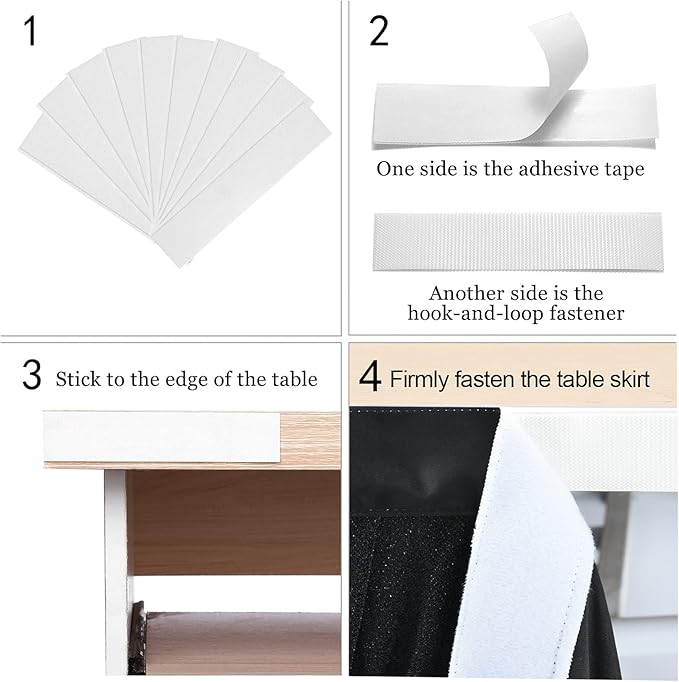 9ft Black Tulle Table Skirt for Rectangle Tables or Round Tables Tutu Table - Image 7