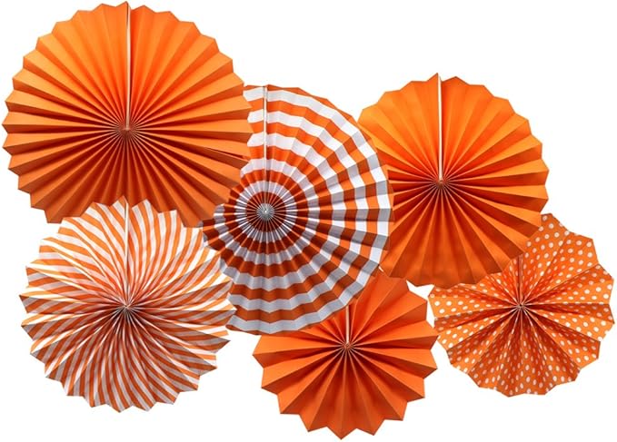 Party Hanging Paper Fans Set by ADLKGG