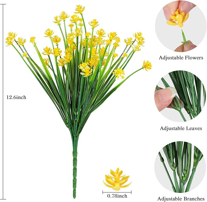 AmyHomie 20 Bundles Artificial Flowers - Image 2