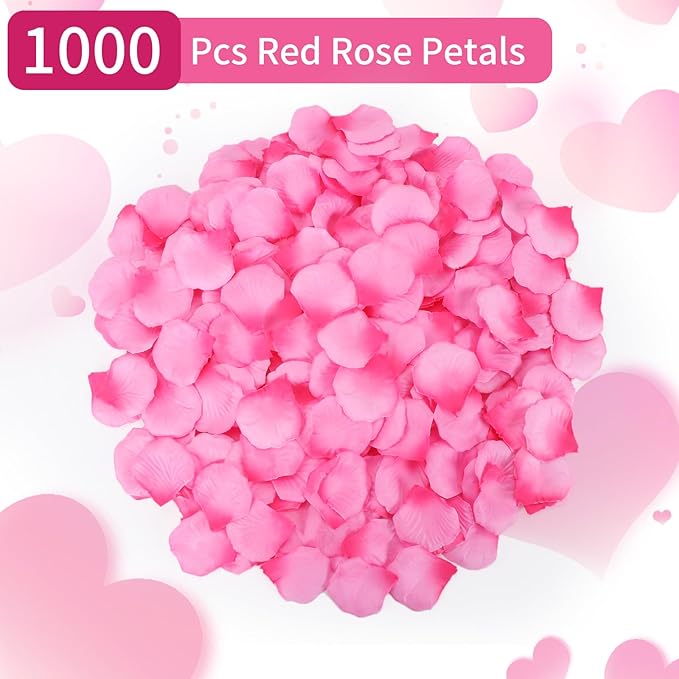 1000 Pcs Artificial Fake Rose Petals, Flower Petals - Image 2