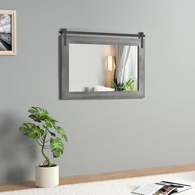 COGOOD Farmhouse Barn Door Mirror - Image 2