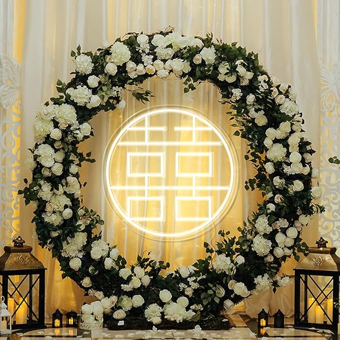 Chinese Wedding Neon Sign | Custom LED Neon Wedding Party Decor | Double - Image 3