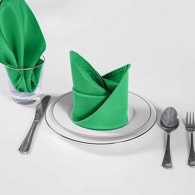 Cloth Napkins 17x17 inch Washable Polyester Dinner Napkins Soft Table Napkins - Image 4